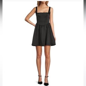 NWT Antonio Melani
Jules Sateen Square Neck Sleeveless Dress